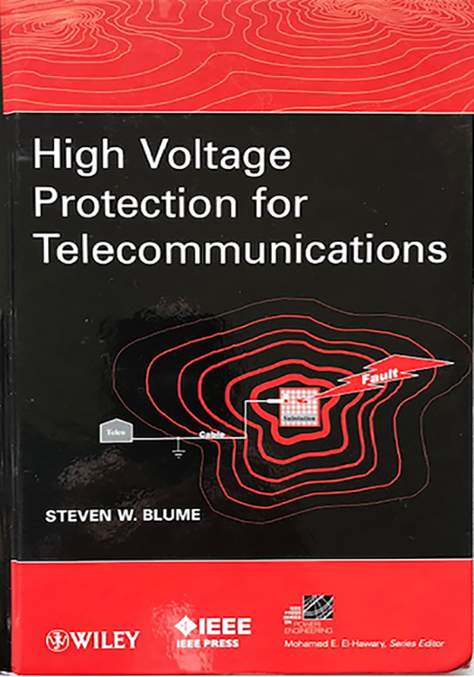 High voltage protection for telecommunications book.